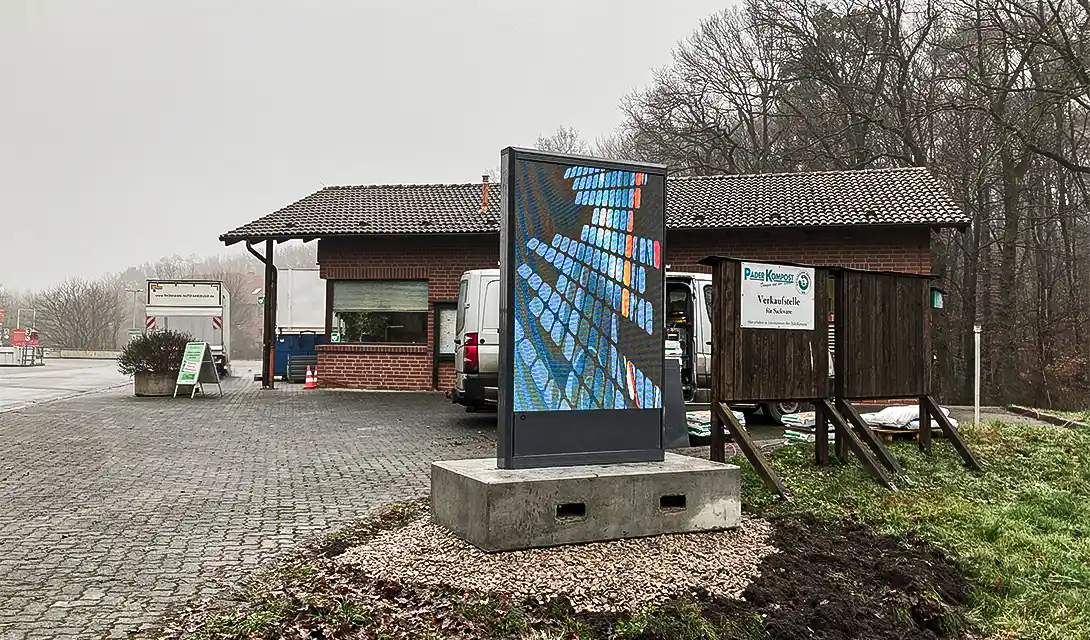 Erster mobiler Walkside Screen
